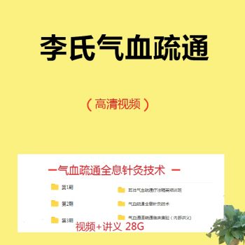 李正坤气血疏通疗法精英培训中医视频教程-百度网盘下载-中医教程博客