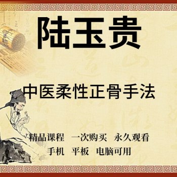 陆玉贵九龙正骨术中医柔性正骨手法视频教程-百度网盘下载-中医教程博客