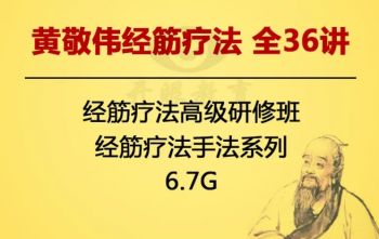 黄敬伟经筋疗法高级研修班视频教程完整版-百度网盘下载-中医教程博客