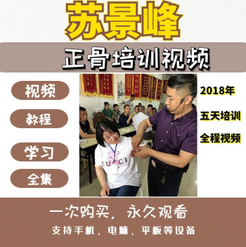 苏景峰正骨推拿民间绝活培训5天正骨视频教程-百度网盘下载-中医教程博客