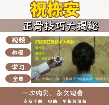 祝栋安正骨技巧大揭秘视频教程脊椎力学分析全面正骨剖析200分钟-百度网盘下载-中医教程博客