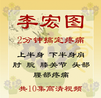 李宏图2分钟搞定疼痛高清视频教程上半身下半身疼痛问题-百度网盘下载-中医教程博客