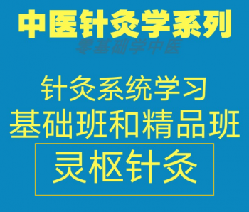 针灸入门学习课程-灵枢针灸初级和精品班培训中医针灸视频教程-百度网盘下载-中医教程博客
