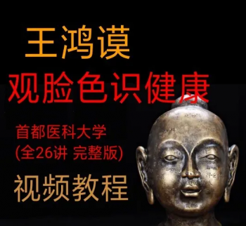 王鸿谟中医面诊26讲视频教程中医基础诊病观脸色识健康-百度网盘下载-中医教程博客