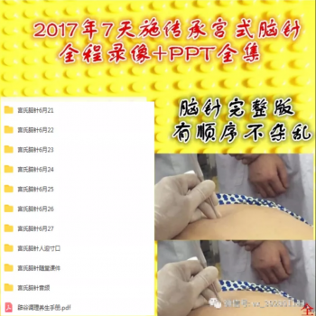 【宫氏脑针视频教程】施传承宫氏脑针7天培训视频加课件-百度网盘下载-中医教程博客
