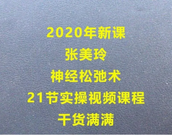 2020年新课张美玲老师神经松弛术21节实操视频教程-百度网盘下载-中医教程博客