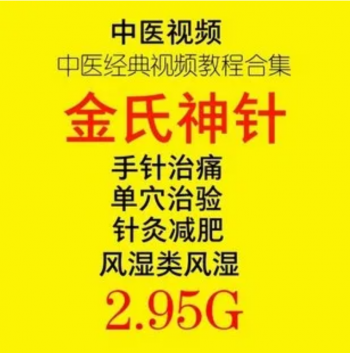 金氏神针金伯华中医经典针灸全套视频教程-百度网盘下载-中医教程博客