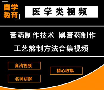 【膏药制作技术】黑膏药的制作技术及临床应用视频教程-百度网盘下载-中医教程博客
