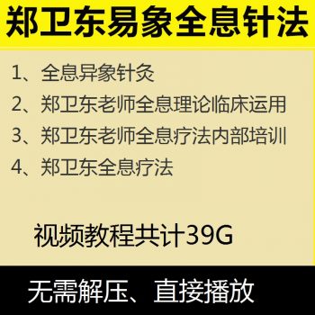 郑卫东全息疗法理论临床运用培训班内部培训视频教程-百度网盘下载-中医教程博客