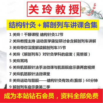 关玲教授结构针灸视频及解剖列车讲课视频教程合集-百度网盘下载-中医教程博客