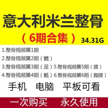 意大利米兰整骨课程6期培训全套高清视频教程带课件-百度网盘下载-中医教程博客