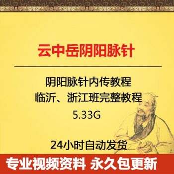 云中岳阴阳脉针视频教程临沂浙江阴阳脉针学习班-百度网盘下载-中医教程博客