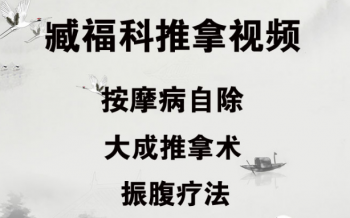 藏福科按摩病自除17讲臧福科大成推拿振腹疗法视频教程-百度网盘下载-中医教程博客