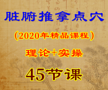 2020年脏腑点穴推拿培训视频教程45集高清基础理论和手法实操演示-百度网盘下载-中医教程博客