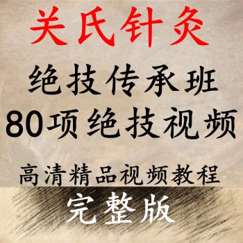 关银关氏针灸绝技传承班中医视频教程80集已完结-百度网盘下载-中医教程博客