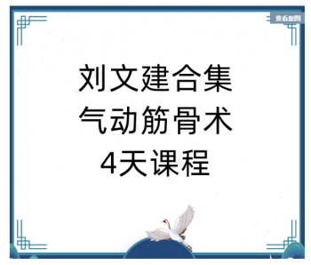 刘文建气动筋骨术4天课程高清视频教程【百度网盘下载】-中医教程博客